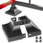Epcee 2PCS Post Aluminum Deck Base 1"X 3.5"X3.5", Black New. Price: $31.07.