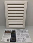 New (15" X 20" H) Gable Vent White Vinyl Rectangle Royal W/ J Channel Open. Price: $35.00.