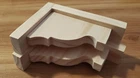 Pair Of Unfinished Pine Wood Shelf Support Brackets 6-5/8" Long X 5" Deep Open. Price: $15.00.