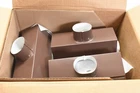 Amerimax 2501019HP 2" 3" Aluminum End Piece W/ Drop For 5" Gutter Lot Of 12 Open. Price: $94.21.
