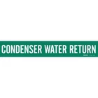 Brady 7068-1 1" Acrylic Pipe Marker Condenser Water Return New. Price: $19.99.