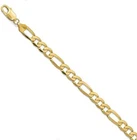 Gld Shop Figaro Chain Bracelet - 4MM/6MM Sizes 6/7/8/9 Inch Lengths Gold/... New. Price: $113.08.
