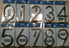 Hillman Modern 5" Floating Standoff Or Flush Mount House Address Numbers Bronze New. Price: $6.49.