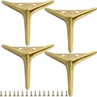 Smaxcn 6" Brushed Gold Metal Furniture Legs (4-PACK) Modern Style 15CM New. Price: $41.23.