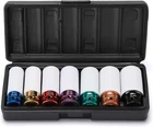 7-PIECE 1/2" Drive Metric Deep Impact Lug Nut Socket Set, Thin-walled Cr-mo New. Price: $38.99.