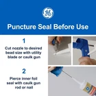 GE281 White Waterproof Kitchen And Bath Silicone Sealant 2.8 Oz. (pack 12) New. Price: $68.43.