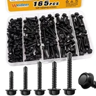 Weideer 165PCS #8#10 Self Tapping Screws, Sheet Metal 410 Stainless Stee New. Price: $17.73.
