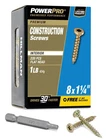 48578 Interior Wood Screws, #8 1-1/4, Epoxy Coated, Torx/star Drive Included, New. Price: $15.05.