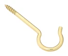 National Hardware N192-278 Solid Brass V2041 Series #6 Ceiling Hook 3-3/8 In.. Price: $8.54.