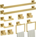 Turs 10-PIECE Bathroom Hardware Accessories Set Brushed GOLD10 New. Price: $125.93.