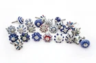 Jgarts Set Of Hand Painted Ceramic Pumpkin 25, Blue,white New. Price: $30.98.