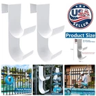 2 Heavy Duty Pool Fence Hooks Rust Resistant Hangers For Railing 3/4"-1-1/4" New. Price: $49.99.