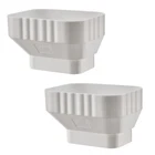 Vyh 3X4 To 2X3 Gutter Downspout, Adapter (white Pack) New. Price: $23.74.