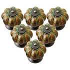 Ieik Ceramic Glazed Cabinet Knobs Pumpkin Shape Classy Vintage Green New. Price: $32.26.