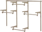 Closet Culture Knape & Vogt 6 Ft. Steel Hardware Kit Champagne Nickel Shelving Open. Price: $159.00.