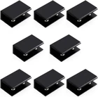 8 Pcs Black Square Glass Clip Clamp Holder Adjustable Space Aluminum Brack New. Price: $24.96.