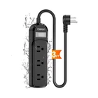 Black Outdoor Power Strip WEATHERPROOF,3 Ft Short Waterproof Extens... Fast Ship New. Price: $28.67.