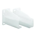 MP7227 Drawer Track Back Plate 5/16 In. X 7/8 Plastic White Set New. Price: $11.03.