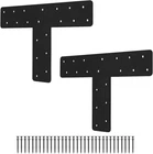 2 Pcs Post BRACKET,13"X13"T Flat Mending Plate With Black New. Price: $33.65.