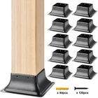 Post Base 4X4 10PCS, Internal 3.6"X3.6" Heavy Duty Powder-coated Steel Brac New. Price: $82.73.