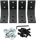 Iverntech 4PCS Black Corner Bracket Connector Joint Brace Fastener For 4040 Seri New. Price: $31.94.