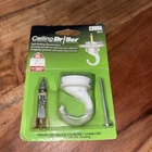 Cobra Ceiling Driller Self-drilling Swivel Hanger Hook Item 3214 White 30 Pounds New. Price: $7.50.