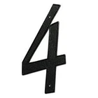 Deltana RNZ4-4 Black 4" Zinc Die-cast Residential Number New. Price: $12.58.