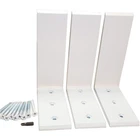 Ultra-strong White Steel Bracket Set 3 Pack For Seamless Countertop Support New. Price: $79.09.