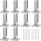 Glass Railing Spigots 10 Pack 2.1LB T304 Stainless Steel Silver Heavy Duty New. Price: $299.99.