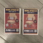 Set Of 2 Evermark Stair Parts 3 Unfinished Red Oak Newel Post Attachment Kit. Price: $29.99.
