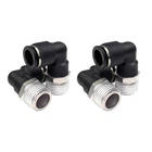 4 Pack Push To Connect Air Fittings 90 Degree Pneumatic Male Elbow 1/2 Inch T... New. Price: $26.25.