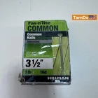 Hillman Fasteners 461287 Galvanized Common Nails, 3.5" X 16D, Lb New. Price: $13.00.