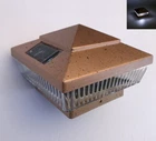 6-PK Solar Copper Cap Light (with Universal Base For 4"X4" Pvc&wood Post) New. Price: $89.99.