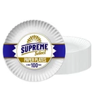 Supreme Select Disposable Paper Plates Bulk Set Of 100 9 Inch Uncoated... New. Price: $14.58.