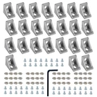 24 Silver 2020 Series Aluminum Extrusion Profile Connector Set,includes 2... New. Price: $29.02.