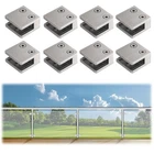 Lukloy 8 Pcs Brushed Glass Railing Clamp For Balustrade, Stainless Steel Squa... New. Price: $60.60.