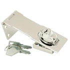 First Watch 4.5 Keyed Hasp Lock Shed Door Latch, Concealed Screws, Chrome #3708 New. Price: $11.99.