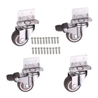 Norgail 4 Pack 1 Inch Small L-shaped Plate Swivel Caster Combo, Tpr Rubber Wh... New. Price: $15.08.