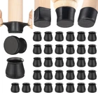 Chair Leg Floor Protectors - 32 Pcs Black Felt Bottom Silicone Pads For Hardwo New. Price: $26.06.