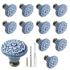 Biaungdo 12 Pcs Light Blue Vintage Round Ceramic Cabinet Knobs And New. Price: $18.99.