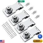 I-easydww 3 Inch Keyed Hasp Lock For Cabinets Small Doors Twist Knob Design New. Price: $38.38.