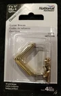 Solid Brass Corner Braces - 1"X1/2" 4PACK New In Package. Price: $5.25.