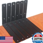 Mhmydz 6 Pack - 9 X W1.5 5MM Thick Black Shelf Bracket Iron New. Price: $41.09.