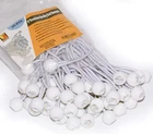 6 Inch 50 Piece Heavy Duty 5MM Ball Bungee Canopy Cord By Wellmax, White Color New. Price: $23.74.