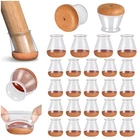 Pisao Chair Leg Floor Protectors, Silicone Round Small, CLEAR-24PCS New. Price: $21.99.