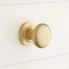 Signature Hardware 1.25" Brass Round Cabinet Knob 2-PACK Beveled Base Satin New. Price: $10.91.