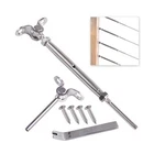 T316-STAINLESS Steel Adjustable Angle 1/8" Cable Railing Kit/hardware For Woo... New. Price: $204.72.