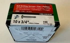 Nib Hillman Self Drilling, Pan, Philips Zinc X 3/4" 100 Ct. 560288 New. Price: $12.79.
