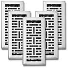 Sierra Grates 4X10 Metal Floor Register Vent Cover Metro Design White Finish New. Price: $97.89.