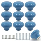 Joyangy Ceramic Cabinet Knobs, 1.26INCH/32MM Blue Round Pack, New. Price: $14.59.